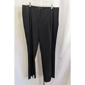 Slates Essentials Women's Black Work Trousers 16 Business Pants Straight (J10)